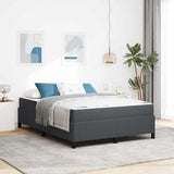 Struttura del letto Grigio scuro 160 x 200 cm Tessuto