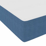 Struttura del letto con materasso Blu 160 x 200 cm Tessuto