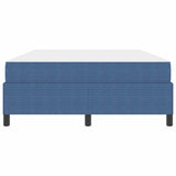 Struttura del letto con materasso Blu 160 x 200 cm Tessuto