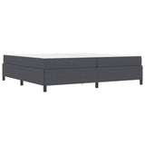 Struttura del letto Grigio scuro 200 x 200 cm Tessuto