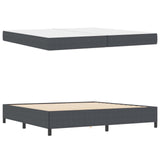 Struttura del letto Grigio scuro 200 x 200 cm Tessuto