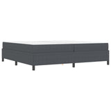 Struttura del letto Grigio scuro 200 x 200 cm Tessuto