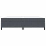 Struttura del letto Grigio scuro 200 x 200 cm Tessuto
