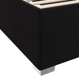 Struttura del letto con materasso Nero 120 x 190 cm Tessuto