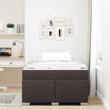 Struttura del letto Marrone Scuro 120 x 200 cm Tessuto