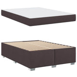 Struttura del letto Marrone Scuro 140 x 200 cm Tessuto