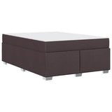 Struttura del letto Marrone Scuro 140 x 200 cm Tessuto