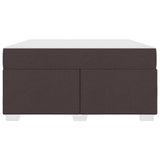Struttura del letto Marrone Scuro 140 x 200 cm Tessuto