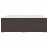 Struttura del letto Marrone Scuro 140 x 200 cm Tessuto