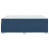 Struttura del letto con materasso Blu 140 x 200 cm Tessuto
