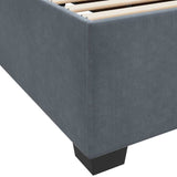 Struttura del letto Grigio scuro 80 x 200 cm Tessuto