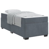 Struttura del letto Grigio scuro 80 x 200 cm Tessuto