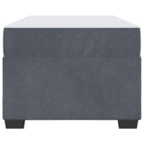 Struttura del letto Grigio scuro 80 x 200 cm Tessuto