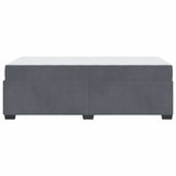 Struttura del letto Grigio scuro 80 x 200 cm Tessuto