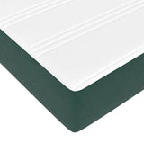 Struttura del letto Verde Scuro 100 x 200 cm Tessuto
