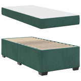 Struttura del letto Verde Scuro 100 x 200 cm Tessuto