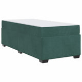 Struttura del letto Verde Scuro 100 x 200 cm Tessuto