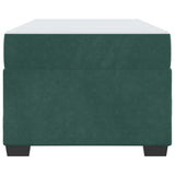 Struttura del letto Verde Scuro 100 x 200 cm Tessuto