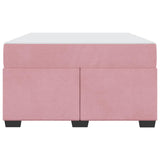 Struttura del letto con materasso Rosa 120 x 190 cm Tessuto