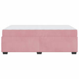 Struttura del letto con materasso Rosa 120 x 190 cm Tessuto