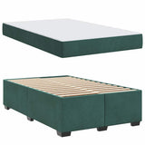 Struttura del letto Verde Scuro 120 x 200 cm Tessuto