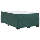 Struttura del letto Verde Scuro 120 x 200 cm Tessuto