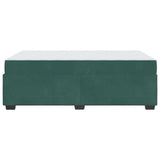 Struttura del letto Verde Scuro 120 x 200 cm Tessuto