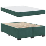 Struttura del letto Verde Scuro 140 x 200 cm Tessuto
