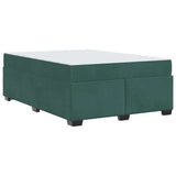 Struttura del letto Verde Scuro 140 x 200 cm Tessuto