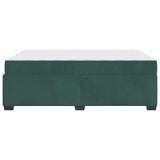 Struttura del letto Verde Scuro 140 x 200 cm Tessuto
