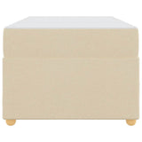 Struttura del letto con materasso Crema 90 x 190 cm Tessuto
