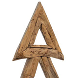 Albero di Natale Marrone 90 cm Legno massello di teak