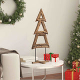 Albero di Natale Marrone 90 cm Legno massello di teak