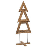 Albero di Natale Marrone 90 cm Legno massello di teak