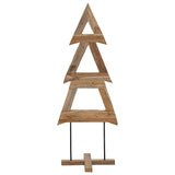 Albero di Natale Marrone 90 cm Legno massello di teak