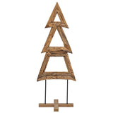 Albero di Natale Marrone 90 cm Legno massello di teak