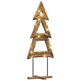 Albero di Natale Marrone 90 cm Legno massello di teak