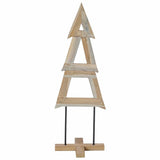 Albero di Natale Marrone 120 cm Legno massello di teak