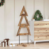 Albero di Natale Marrone 150 cm Legno massello di teak