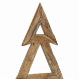 Albero di Natale Marrone 180 cm Legno massello di teak