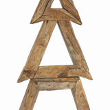 Albero di Natale Marrone 180 cm Legno massello di teak