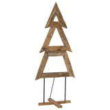 Albero di Natale Marrone 180 cm Legno massello di teak
