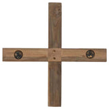 Albero di Natale Marrone 90 cm Legno massello di teak