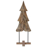 Albero di Natale Marrone 120 cm Legno massello di teak