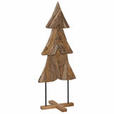 Albero di Natale Marrone 150 cm Legno massello di teak