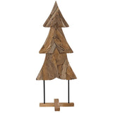 Albero di Natale Marrone 150 cm Legno massello di teak