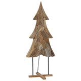 Albero di Natale Marrone 180 cm Legno massello di teak