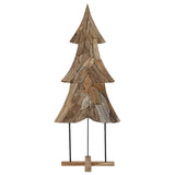 Albero di Natale Marrone 180 cm Legno massello di teak