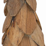 Albero di Natale Marrone 50 cm Legno massello di teak