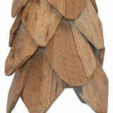 Albero di Natale Marrone 50 cm Legno massello di teak